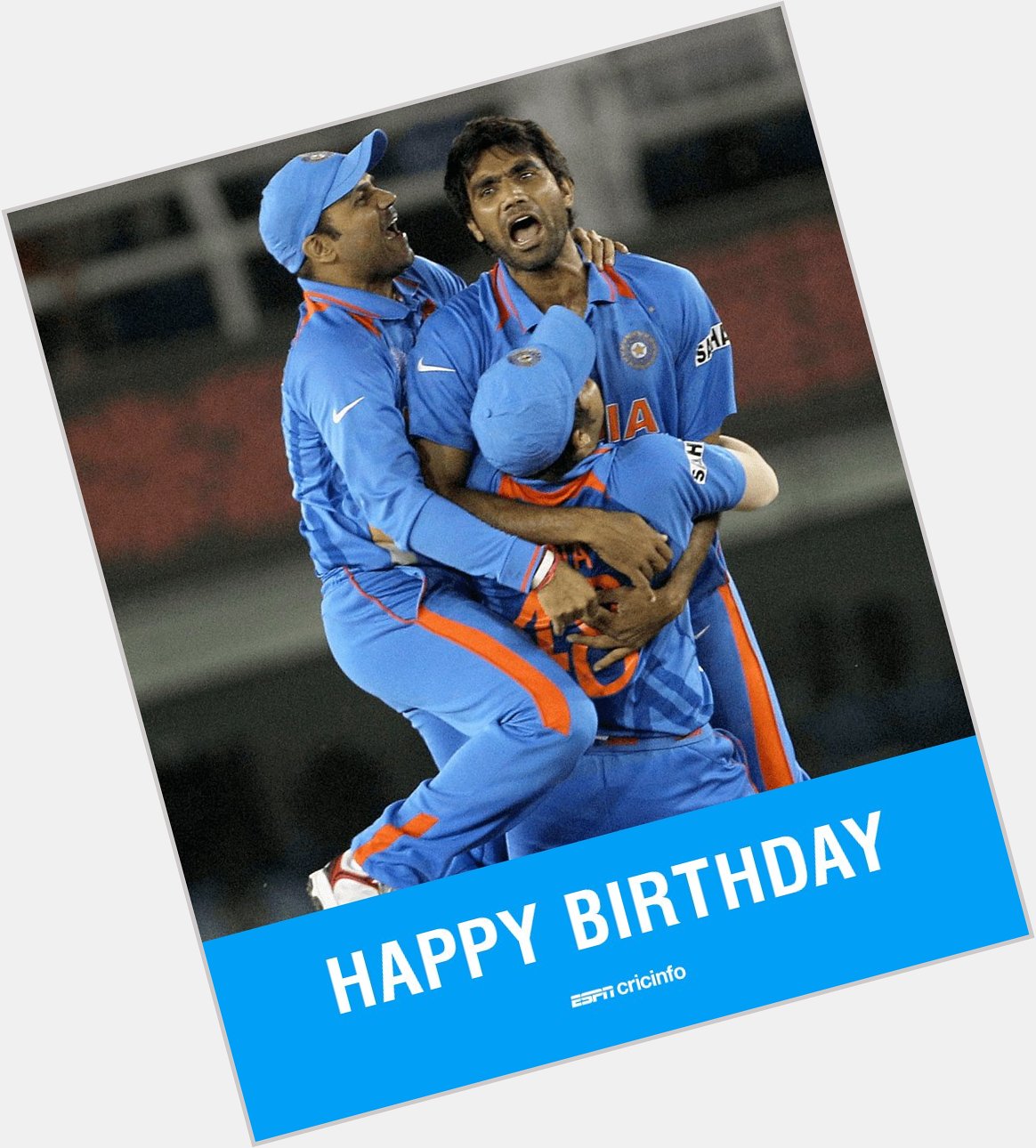 Happy Birthday To World cup Winning Cricketer Munaf Patel.All The Best For Your Future . 