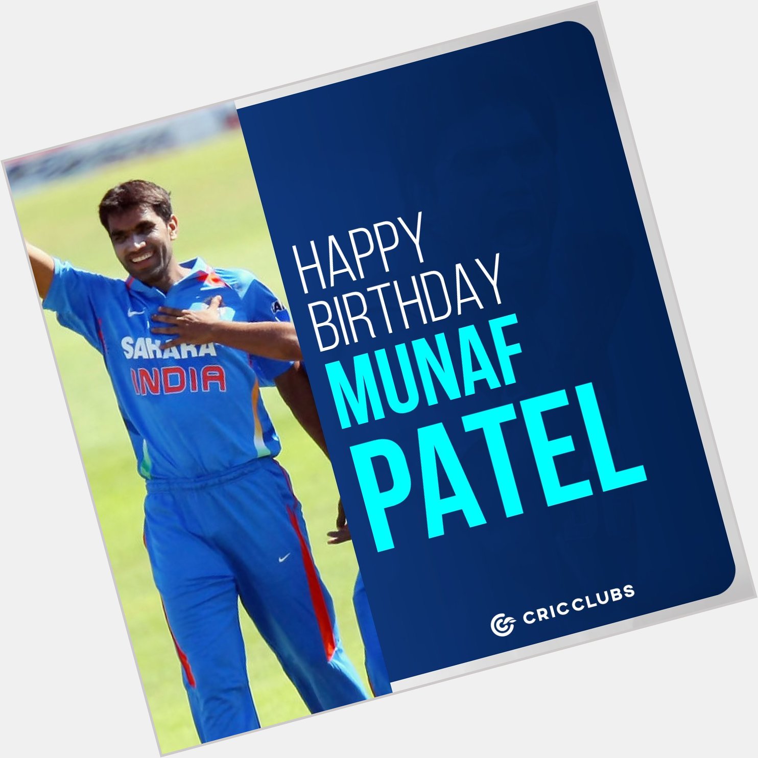 Wishing former Indian pacer Munaf Patel a very happy birthday.    