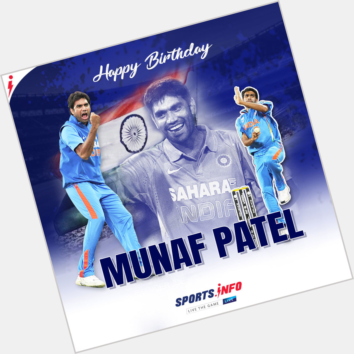 Let\s wish former India pacer Munaf Patel a Happy Birthday.     