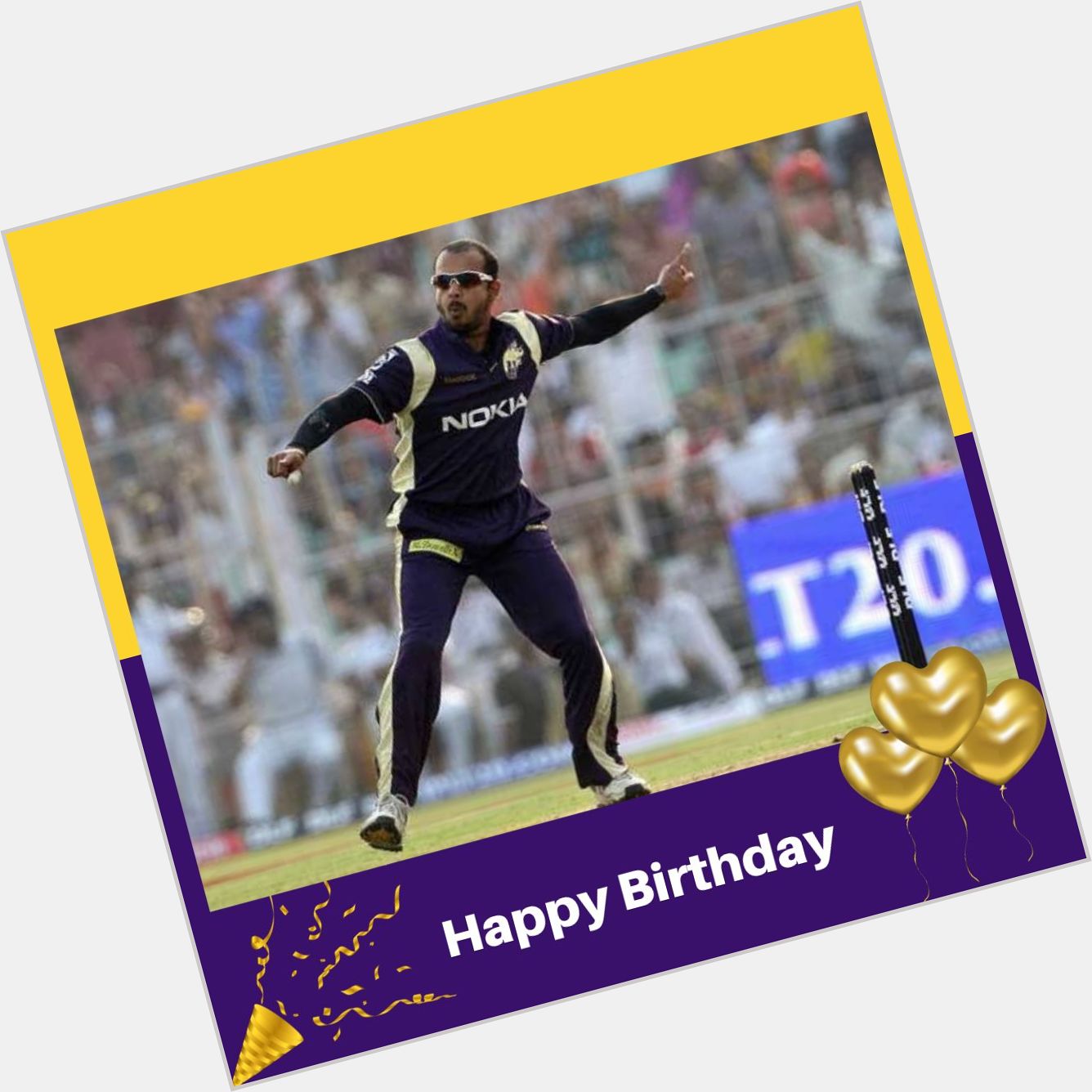 Wishing a very happy birthday to former KKR spinner Murali Kartik.  