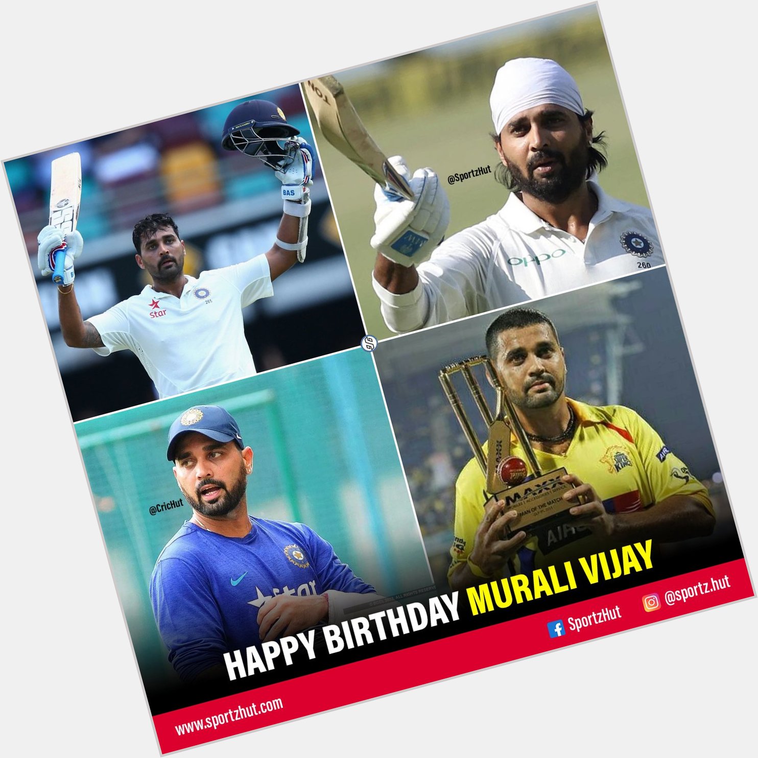 Happy Birthday Murali Vijay        
