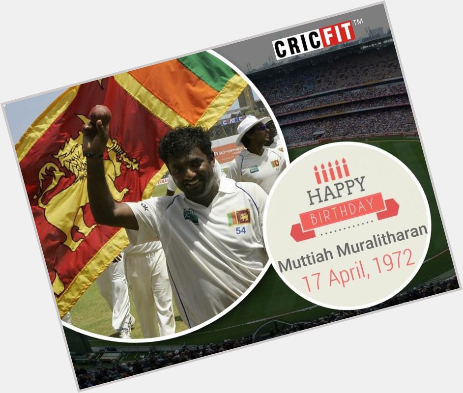 Cricfit Wishes Muttiah Muralitharan a Very Happy Birthday! 