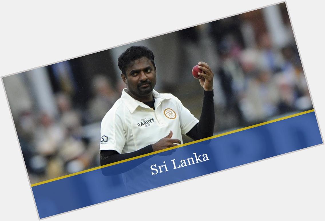 Happy 43rd birthday to legend and all time record Test wicket taker Muttiah Muralitharan: 