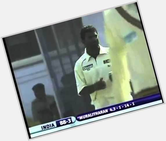 Happy birthday to Muttiah Muralitharan, who turns 43 today! Here he is at his fiendish best: 