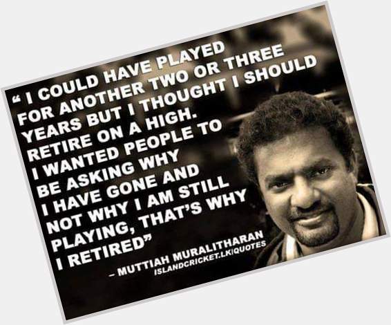 Wish you a Happy Birthday Muttiah Muralitharan.A legend on and off the field.  