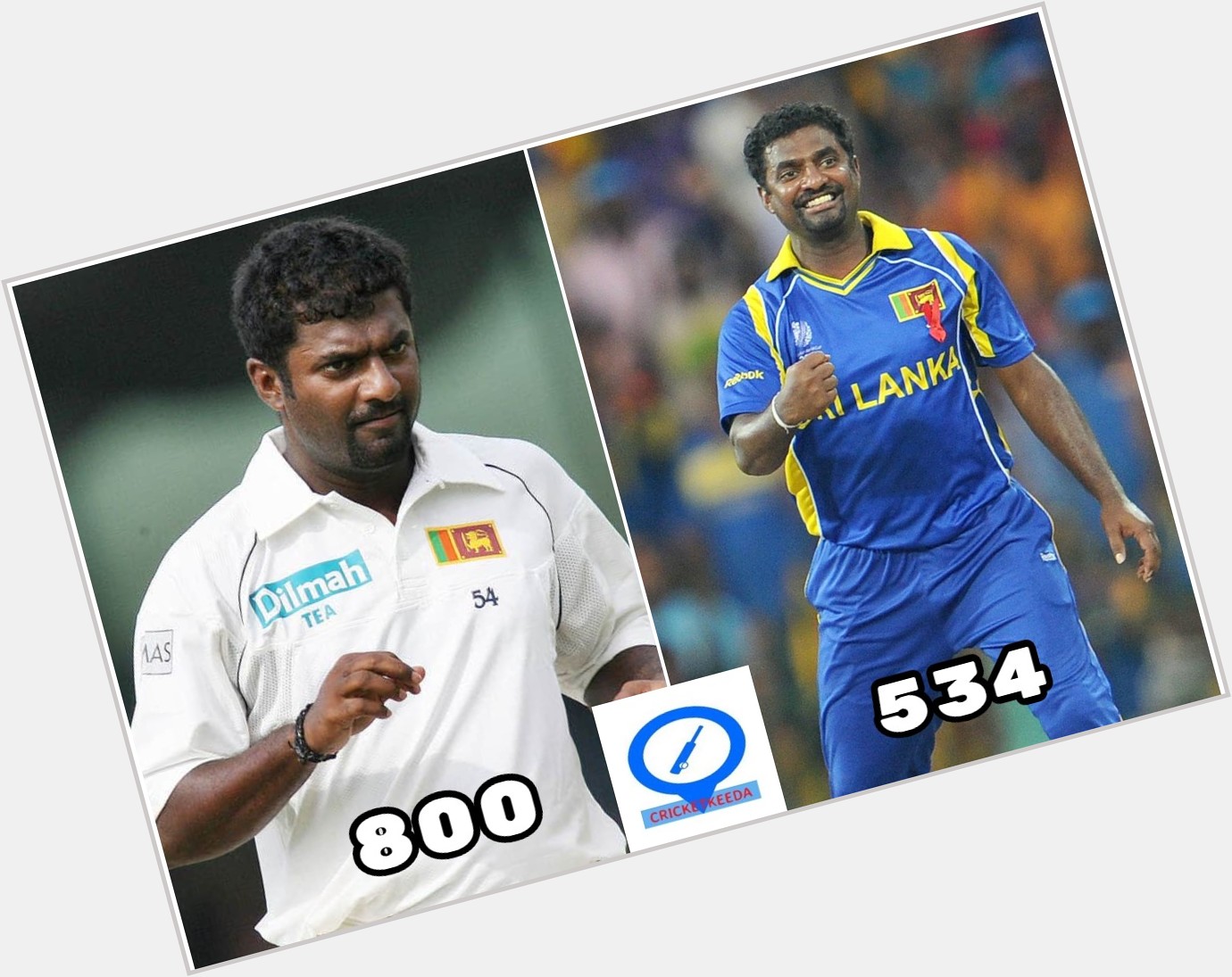 The man with the most international wickets in the history of the game!
Happy birthday Muttiah Muralitharan!  