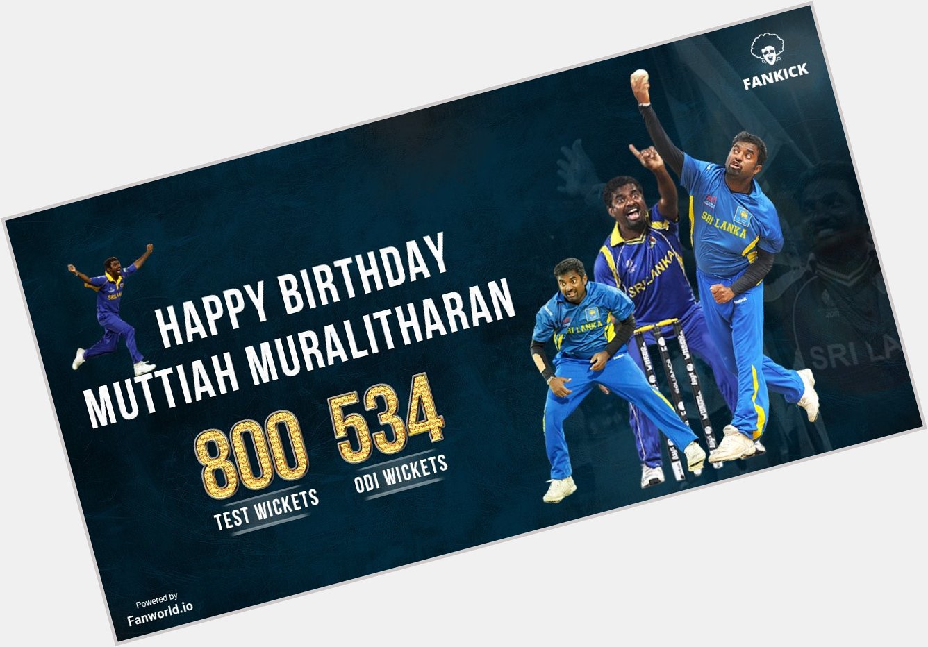 Happy birthday to Sri Lanka legend Muttiah Muralitharan 