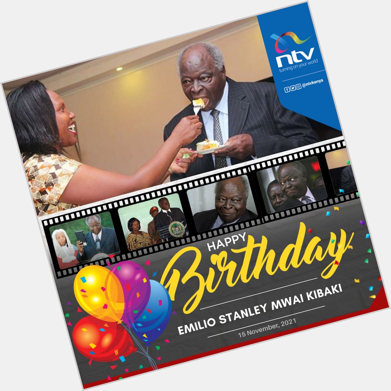 Help us wish Former President Mwai Kibaki a happy birthday as he marks his 90th birthday. 