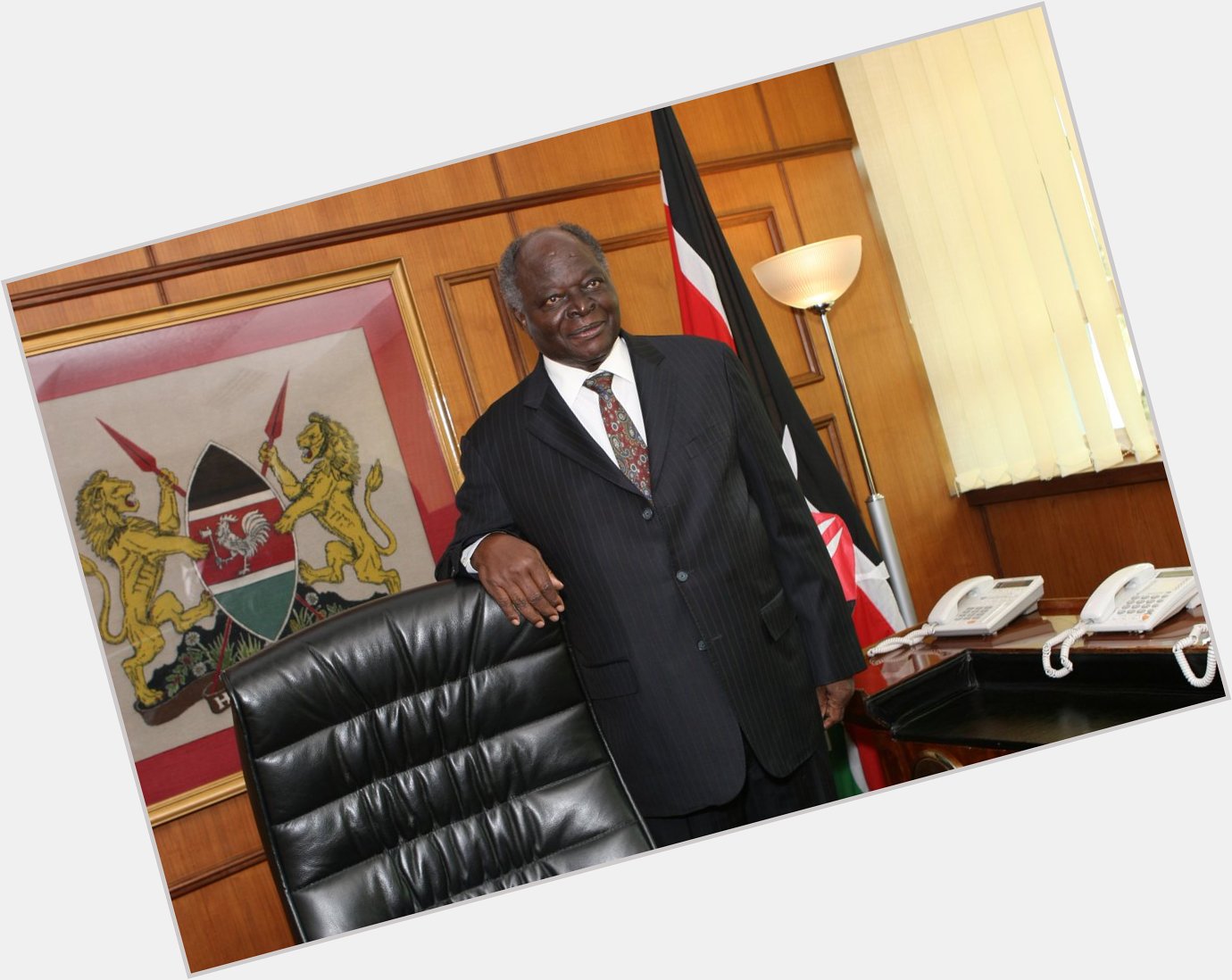 Happy birthday to you. Your Excellency former President of Kenya
Mwai Kibaki 
