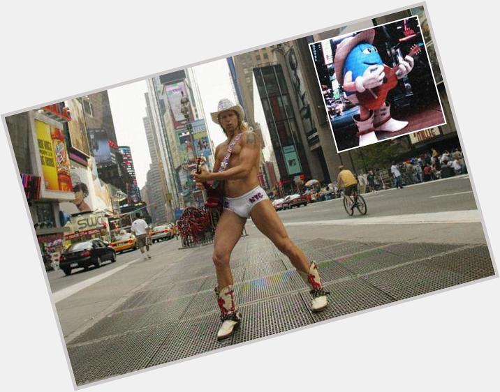 Happy Birthday to Robert Burck, known as the Naked Cowboy a street performer in  New York City\s Times Square.(45) 