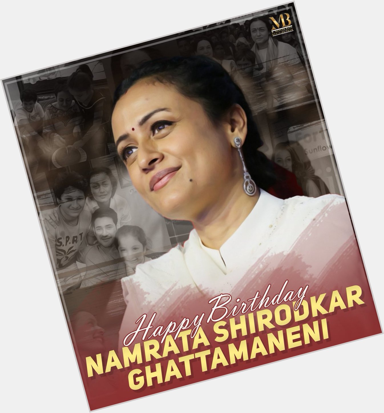 Wishing the Most Beautiful Namrata Shirodkar Ghattamaneni garu a very Happy Birthday :) 