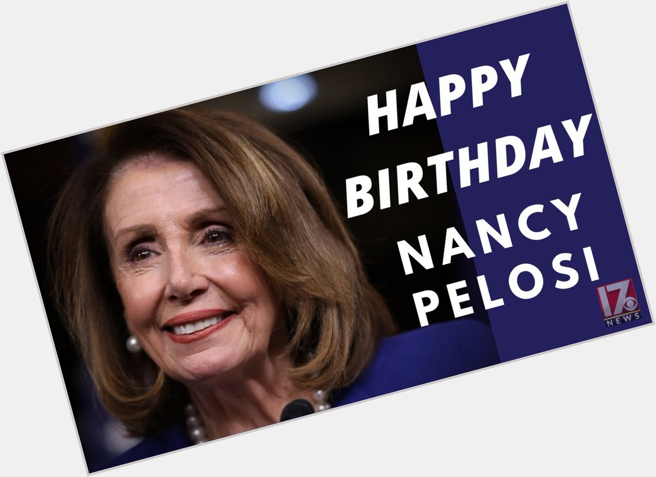 Happy 80th birthday to House Speaker Nancy Pelosi.  