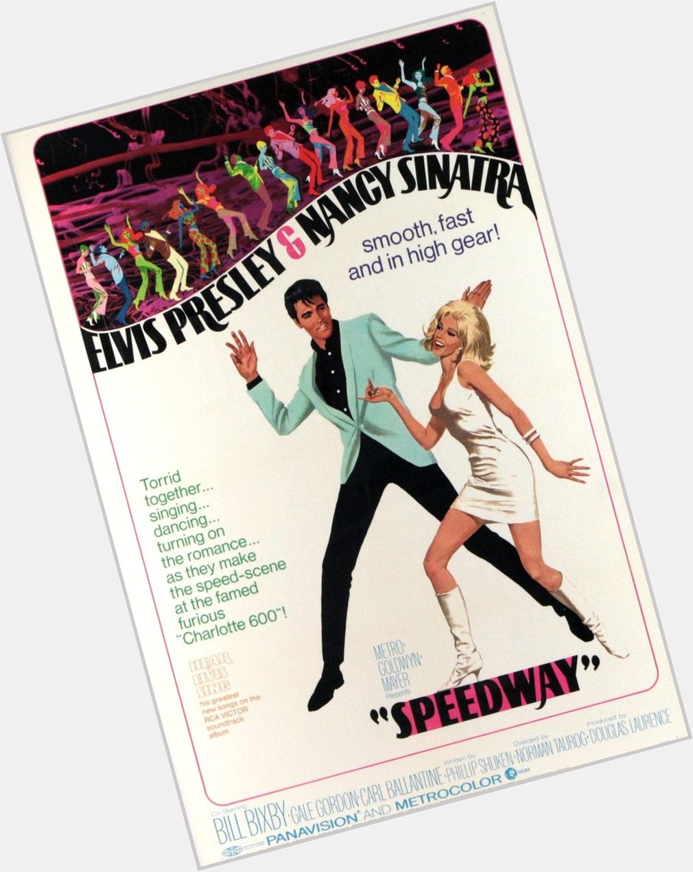 Happy birthday to Nancy Sinatra - Cutting a rug with the King in SPEEDWAY - 1968 