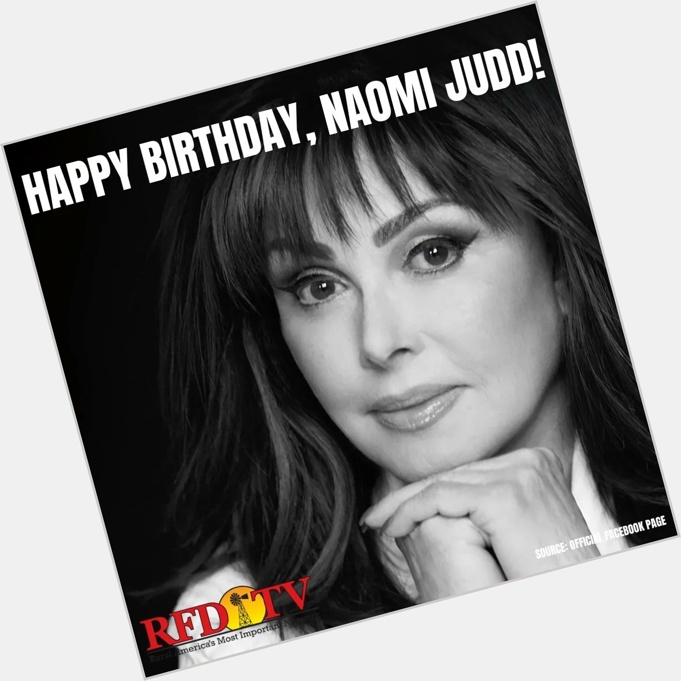 Today we are celebrating the life of the great Naomi Judd! Happy Birthday!  