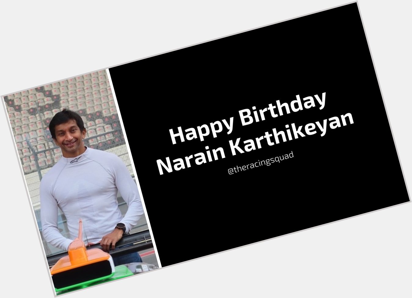 Wishing Narain Karthikeyan a very Happy Birthday      