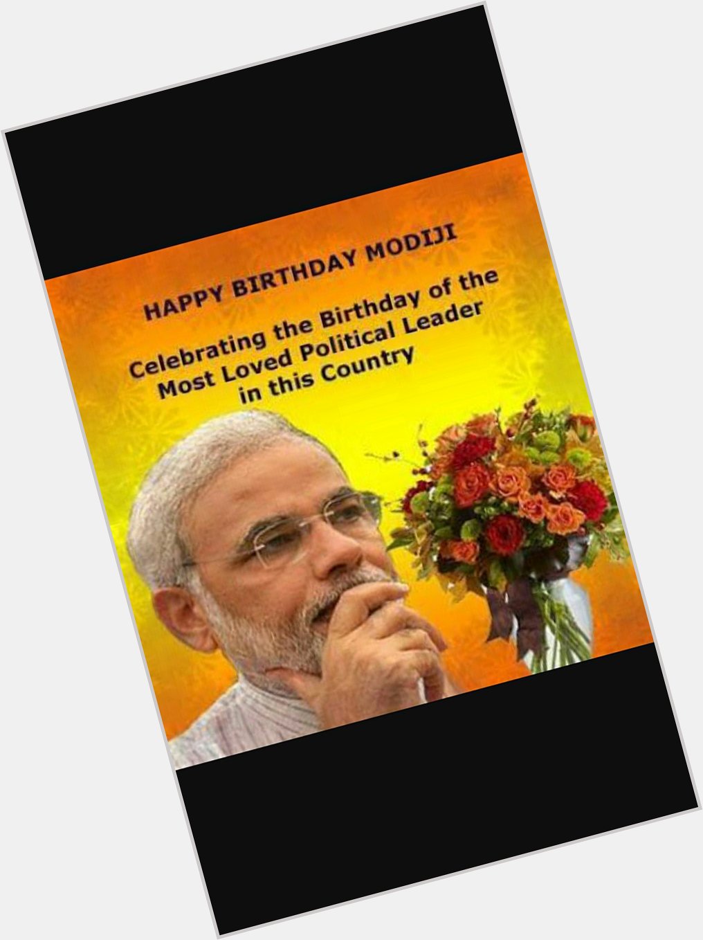 Happy birthday prime minister Narendra modi ji 