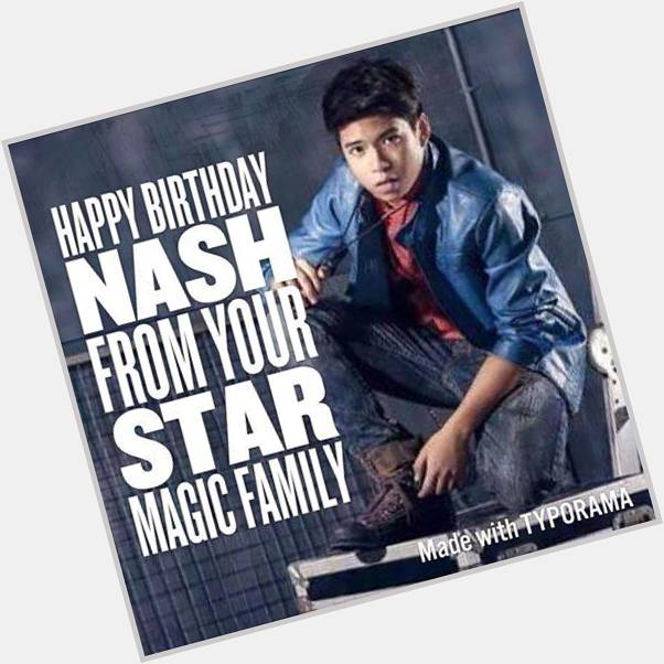 Happy Birthday to our one and only NASH AGUAS  stay what you are baby boy! We love you enjoy! -SN 