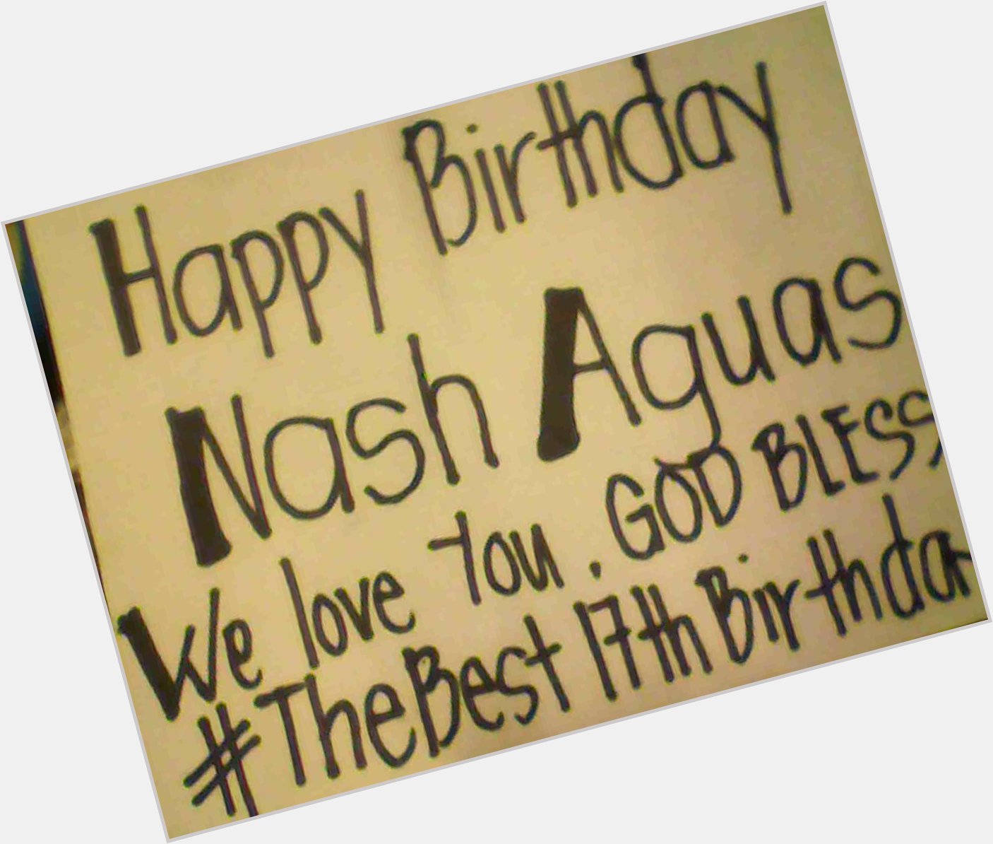Happy 17th Birthday NASH AGUAS!
 From jhenny ..
god bless 