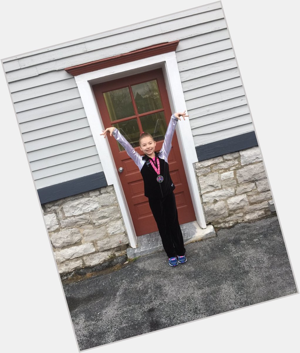 Happy birthday ! This little gymnast decided to be a nastia liukin cup gymnast for Halloween! 