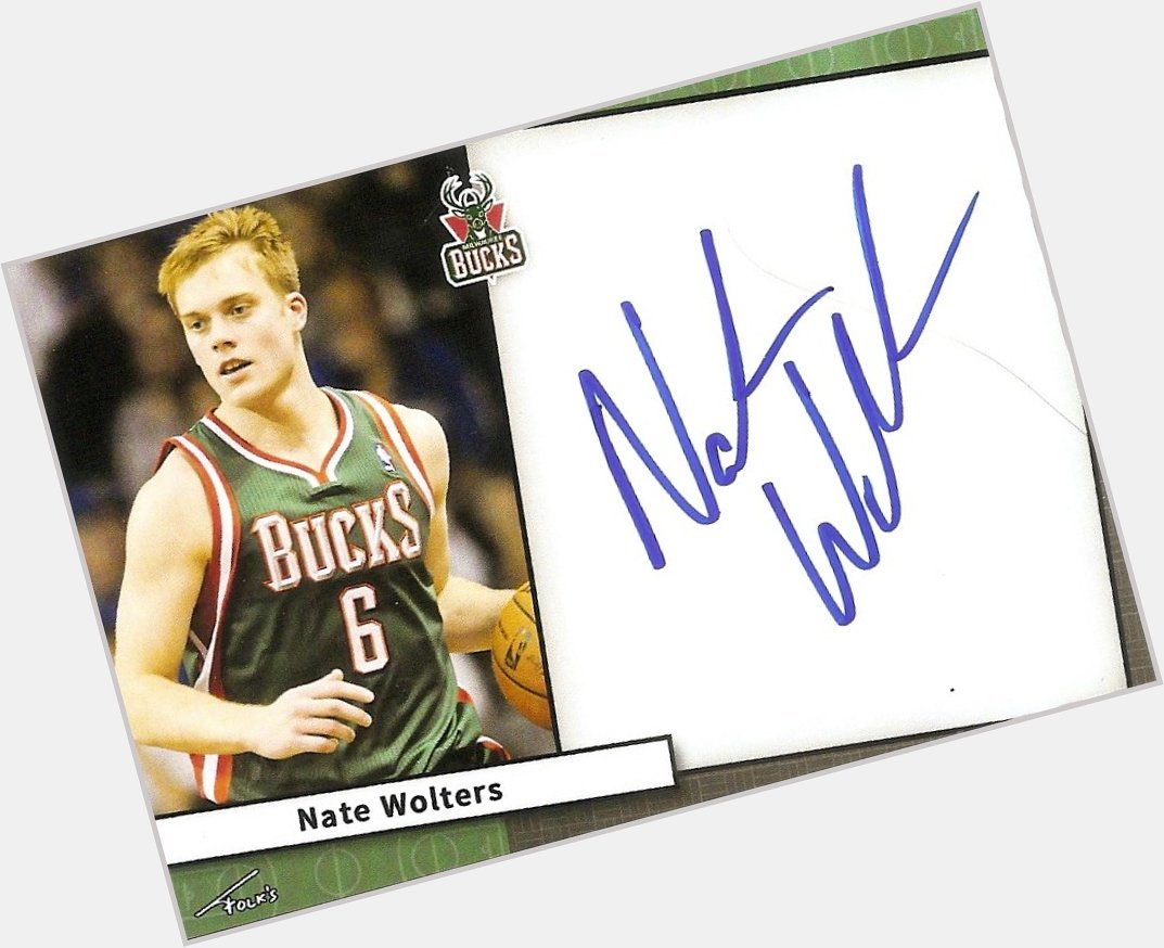 Happy Birthday to Nate Wolters of who turns 27 today. Enjoy your day 