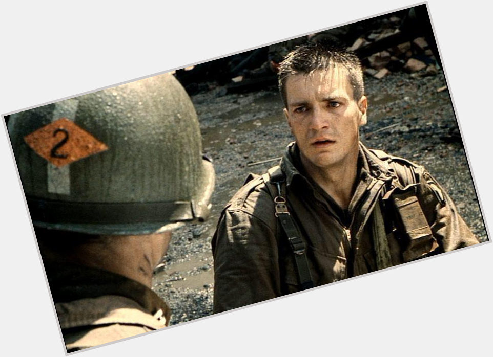 Happy Birthday to Nathan Fillion, here in SAVING PRIVATE RYAN! 
