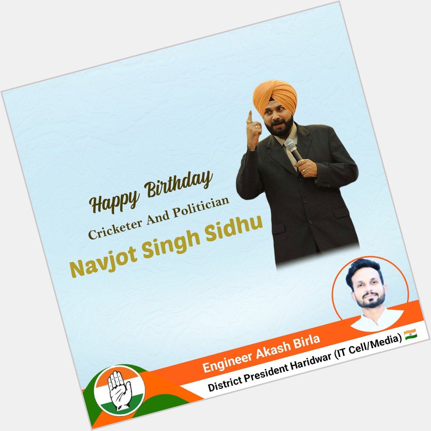 Happy Birthday Navjot Singh Sidhu Ji 