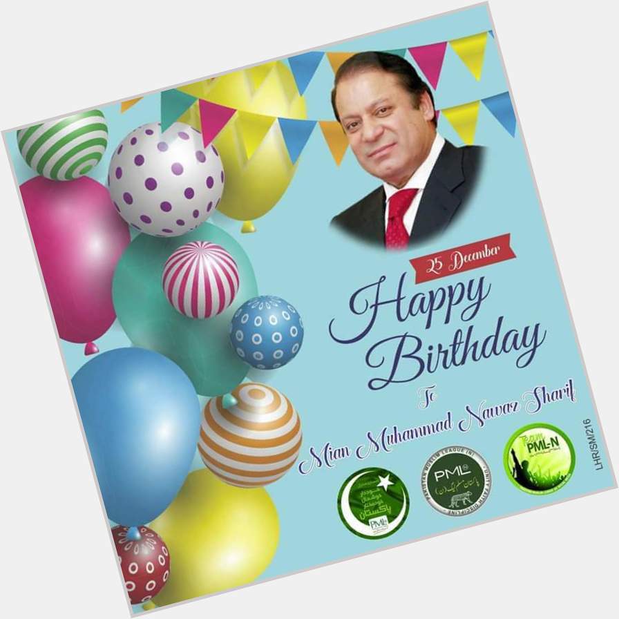 Happy birthday to best ever leader Mian Nawaz Sharif sb 
May Allah Bless you with long healthy life 
