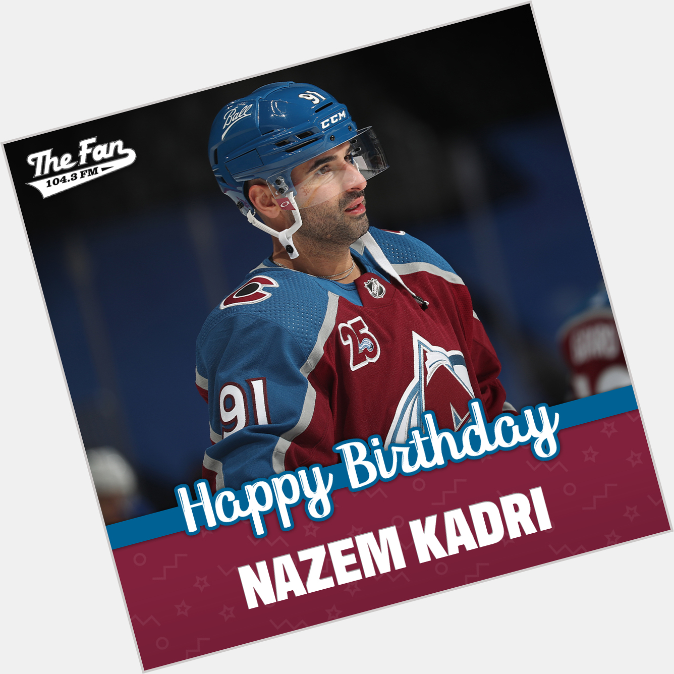 Happy birthday to center Nazem Kadri! | 