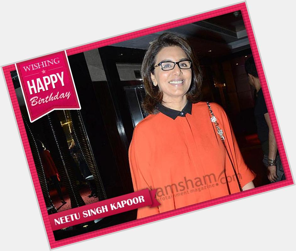 Glamsham wishes bubbly Neetu Singh Kapoor a very happy birthday! 