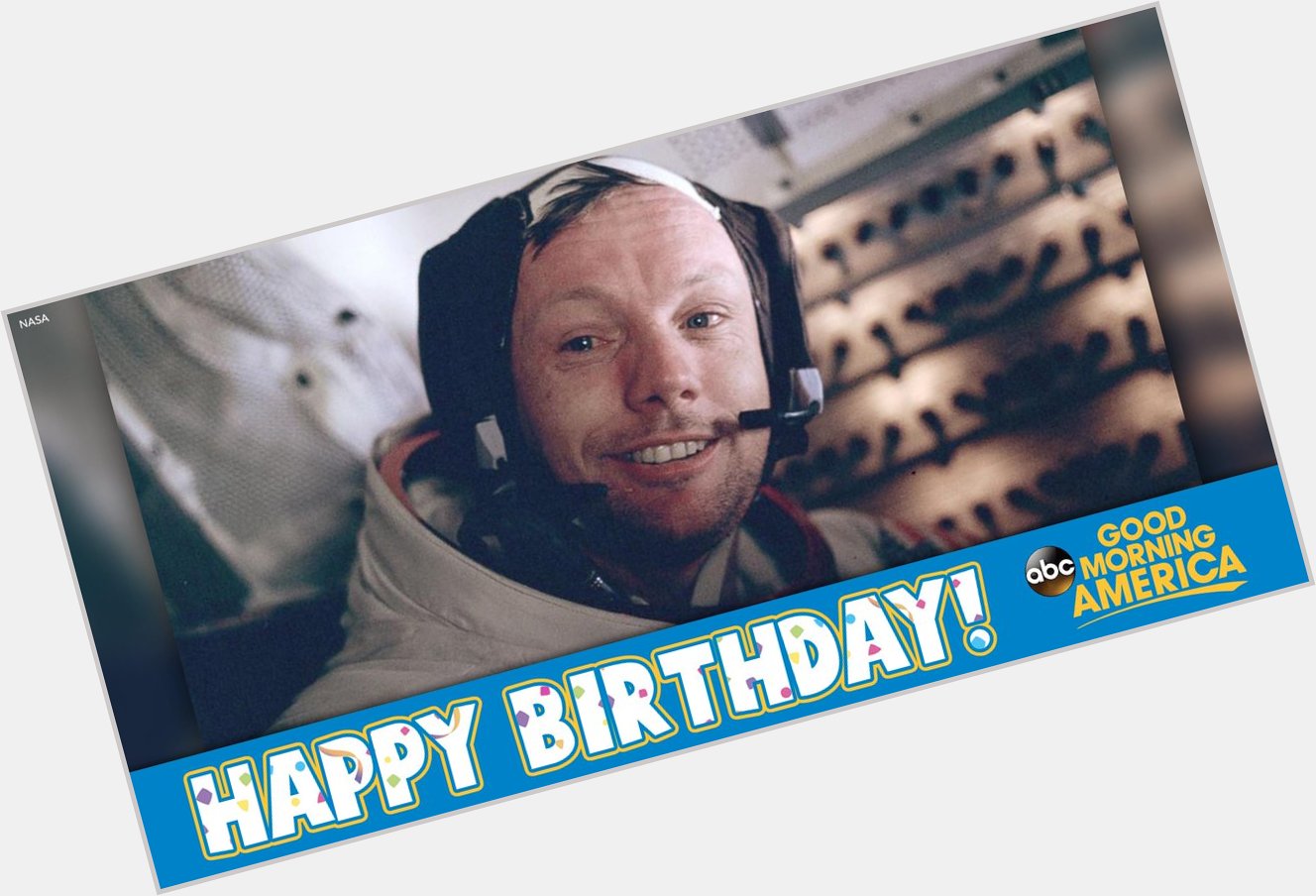 Happy Birthday to the first man to walk on the moon: Neil Armstrong. He would have been 85-years old today. 