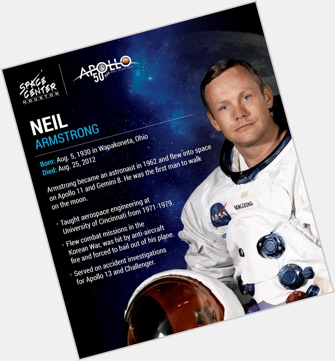 Happy Birthday sir Neil Armstrong    