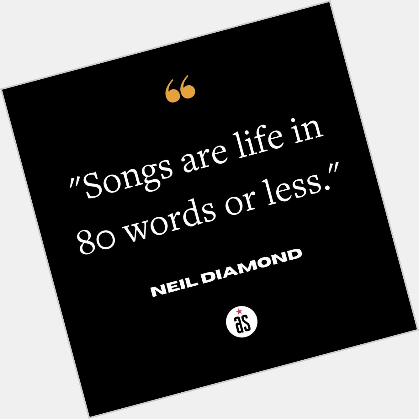 Happy happy birthday to Neil Diamond! 