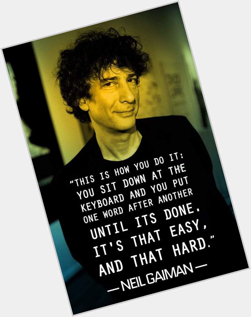 Happy birthday Neil Gaiman... 