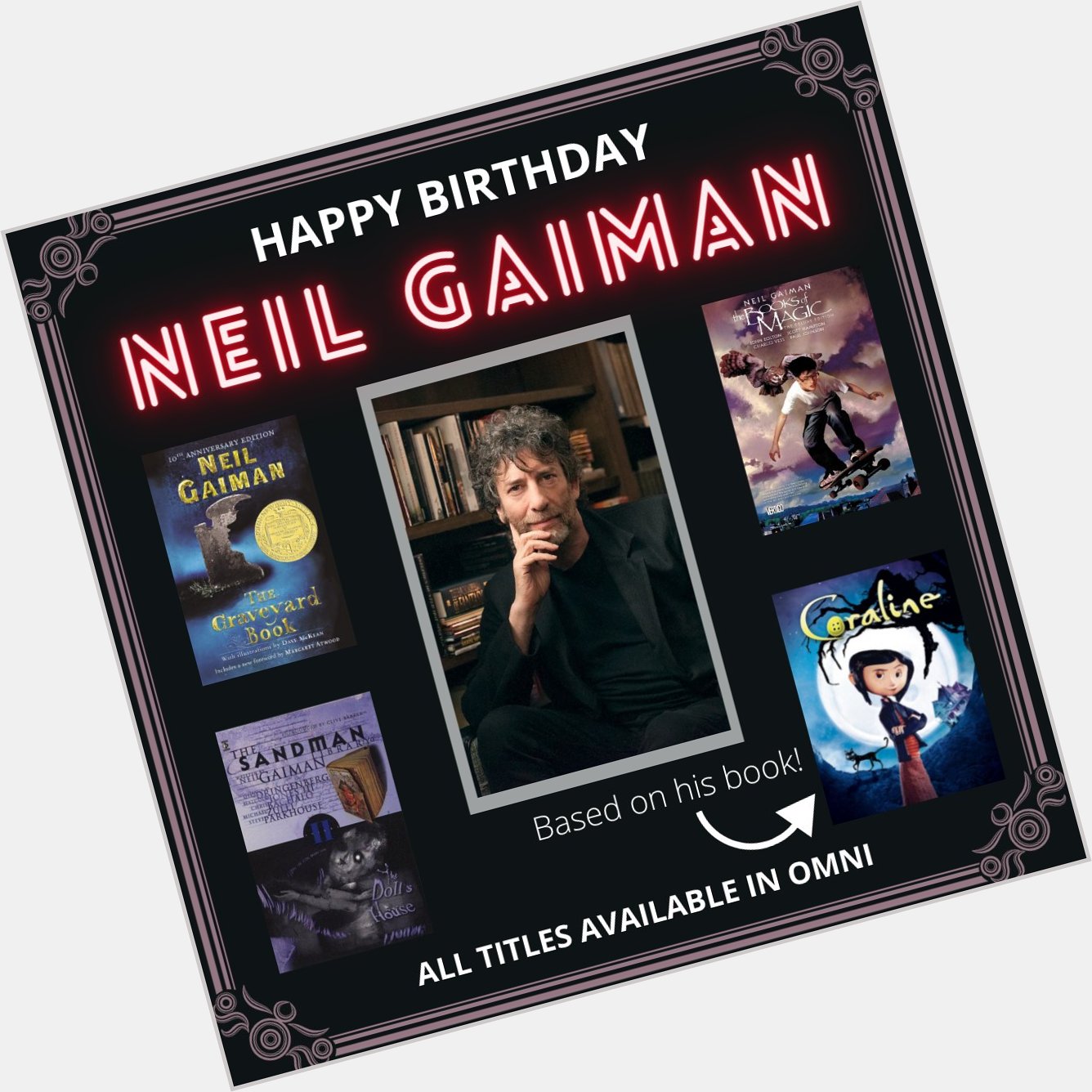 Happy birthday Neil Gaiman! 