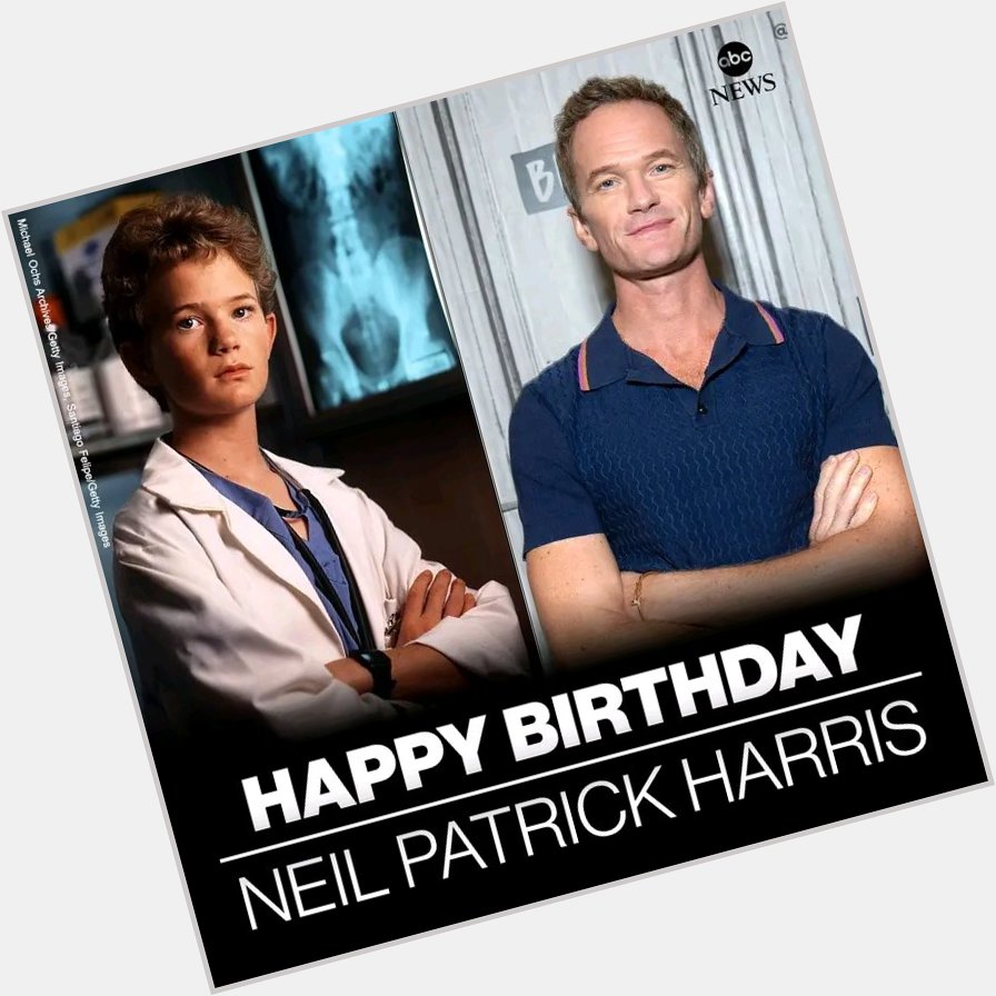 HAPPY BIRTHDAY: Actor Neil Patrick Harris is 50 today.  