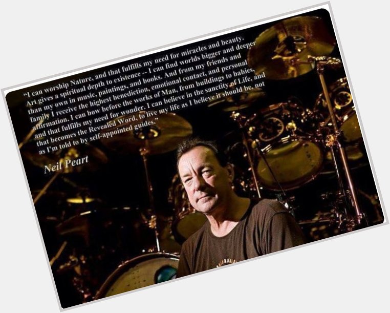 Happy Birthday to the man...the myth...the legend Neil Peart :-)) 