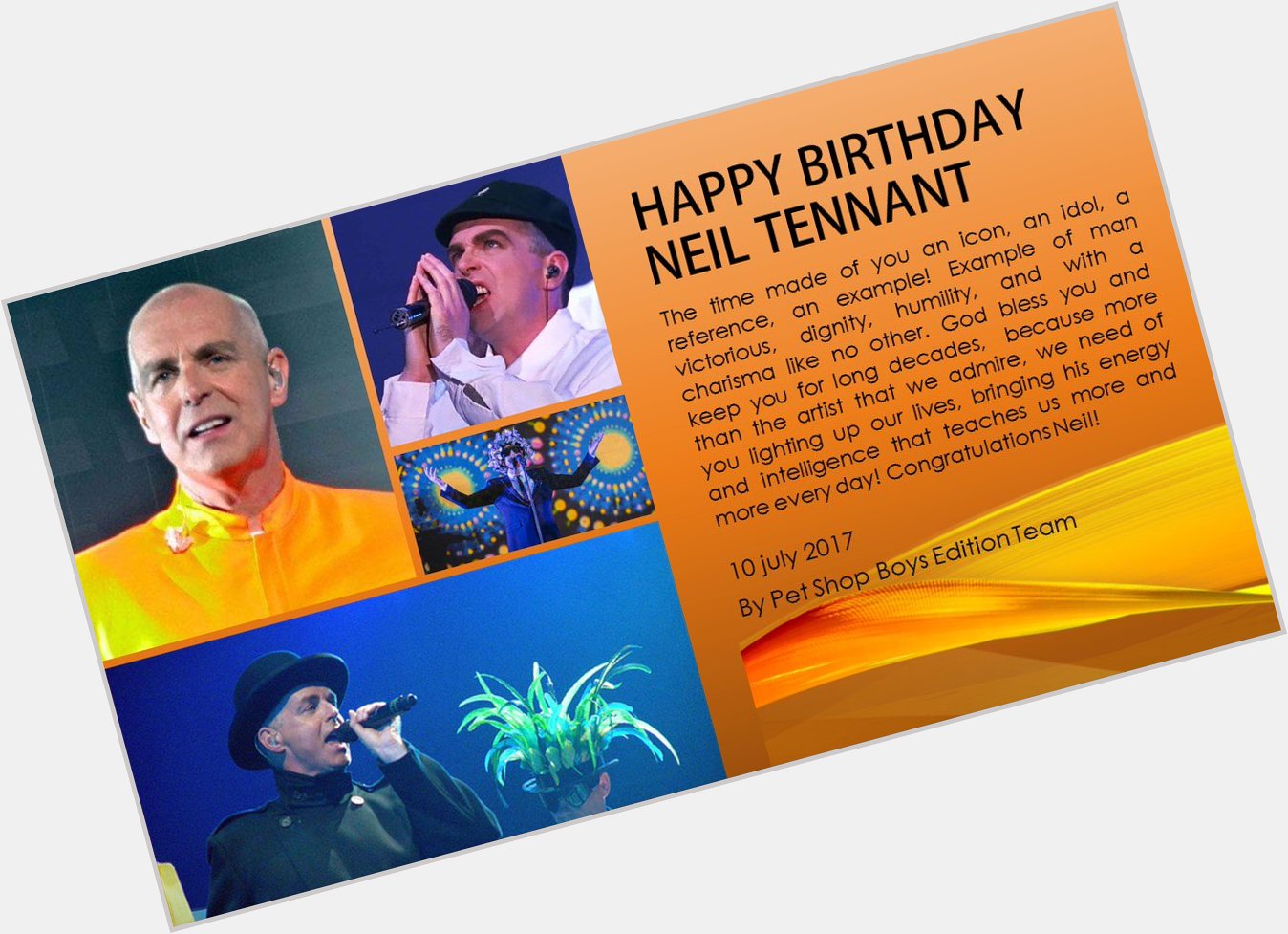  Happy Birthday for our Master Neil Tennant!!! 