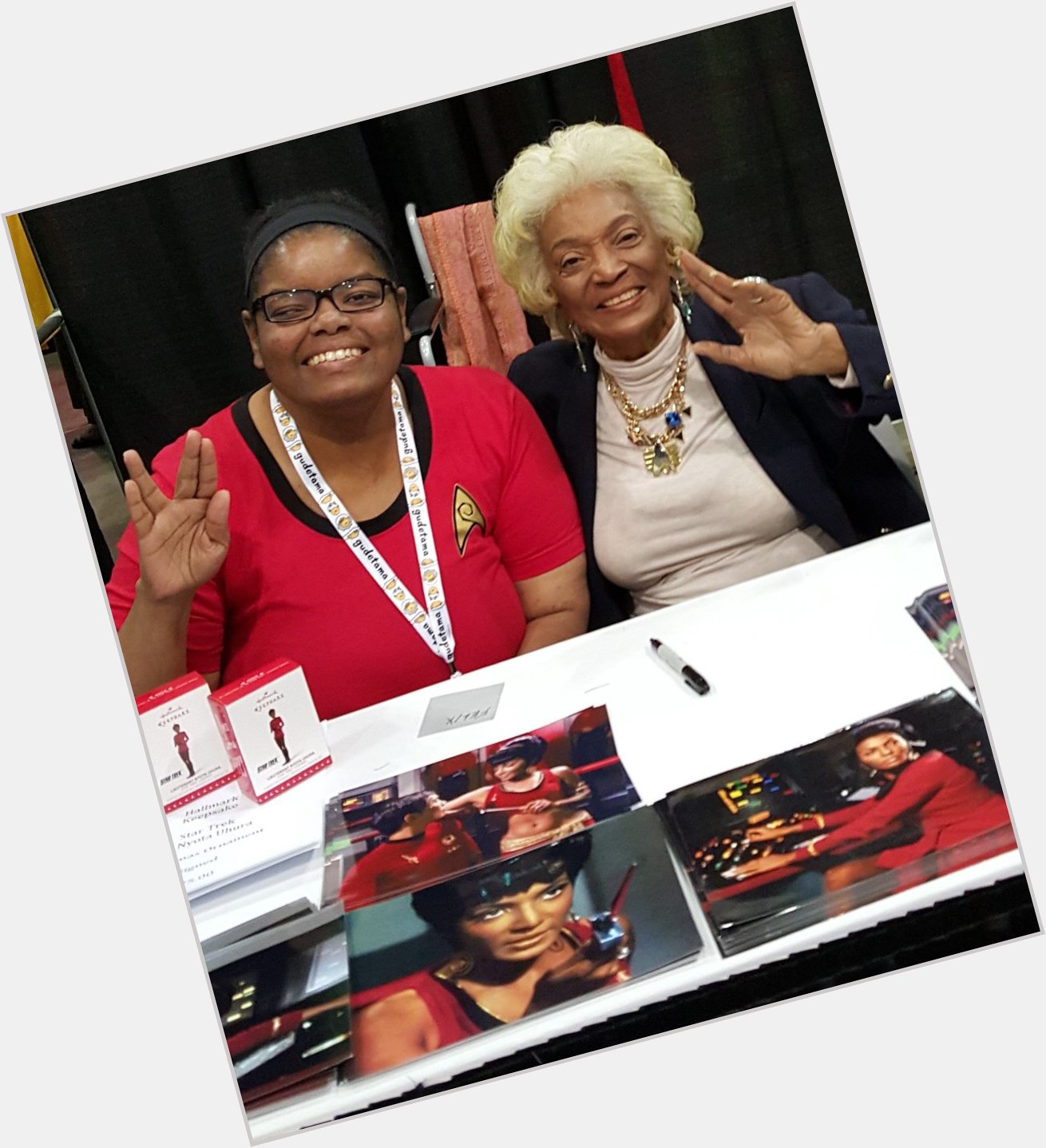 One of my favorite con experiences ever. Happy birthday and thank you Nichelle Nichols. 
