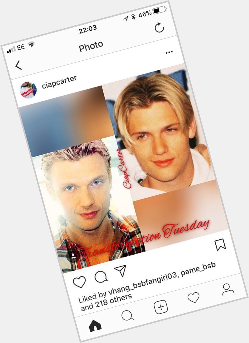 Happy birthday nick Carter have a great birthday love you loads   