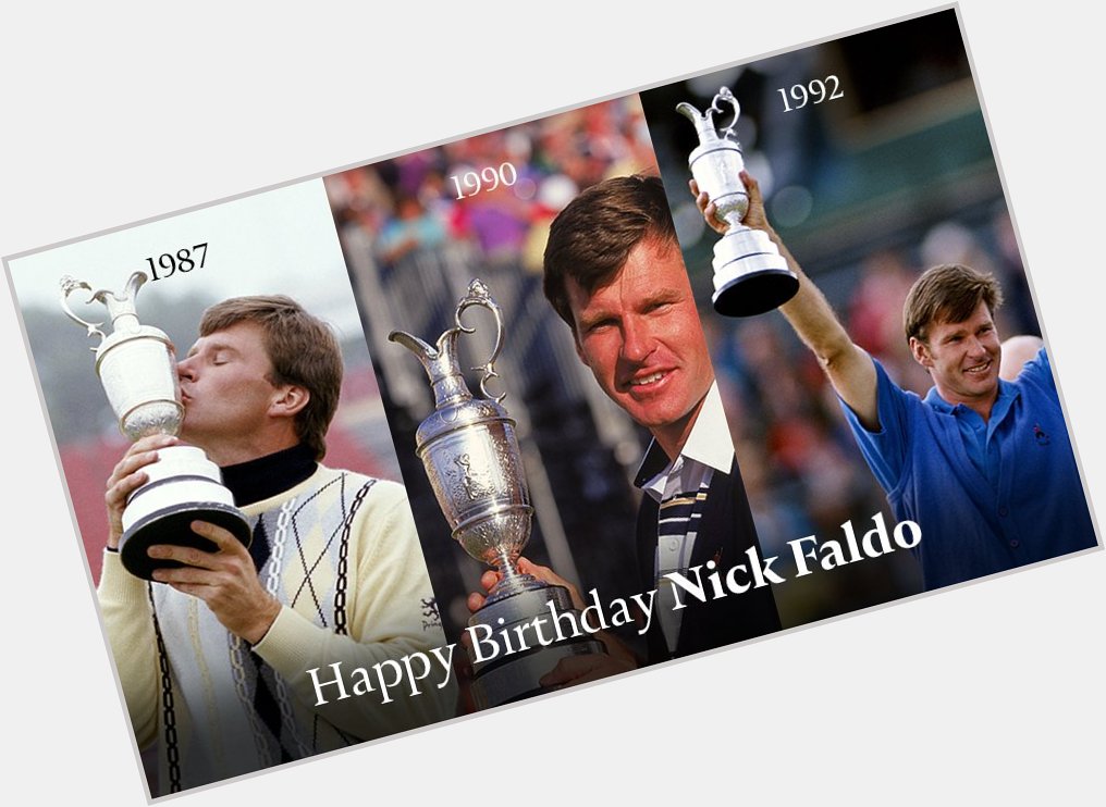 Happy 60th birthday to the six-time major champion and former World No.1 Sir Nick Faldo.. 