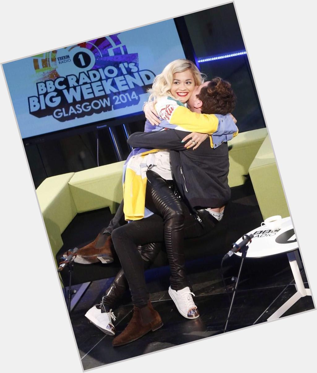 Happy birthday Nick Grimshaw!! . This picture is my favourite of Rita&Nick, it\s just too cute!   
