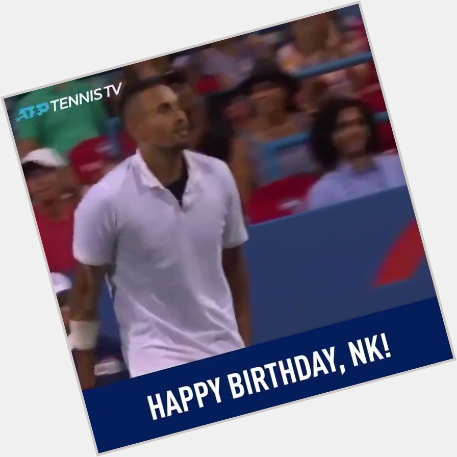  Nick Kyrgios is turning 25 today. Happy Birthday to the most unpredictable player of the tour! 

(Video 