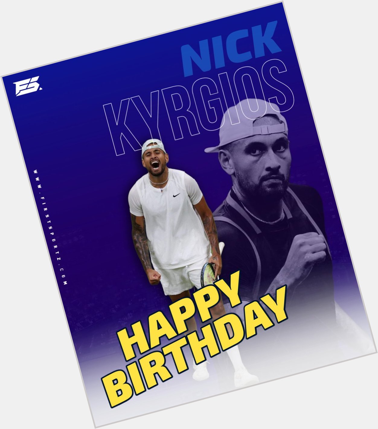 Happy 28th birthday to Nick Kyrgios 