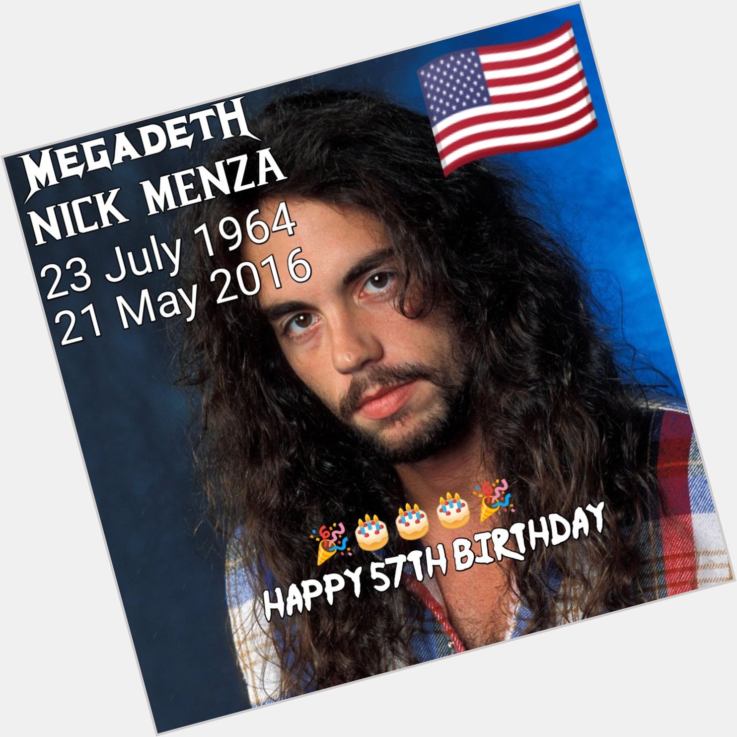   Happy Birthday Legendary Drummer Megadeth,Nick Menza     