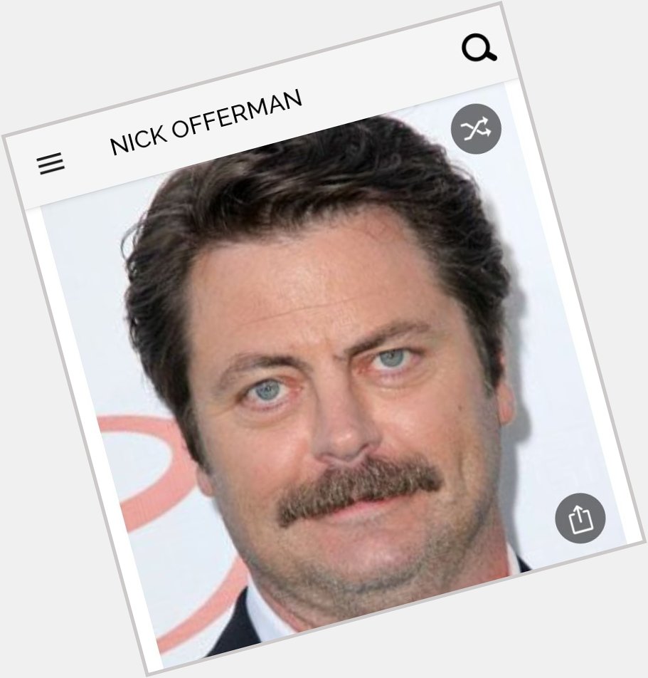 Happy birthday to this great actor.  Happy birthday to Nick Offerman 