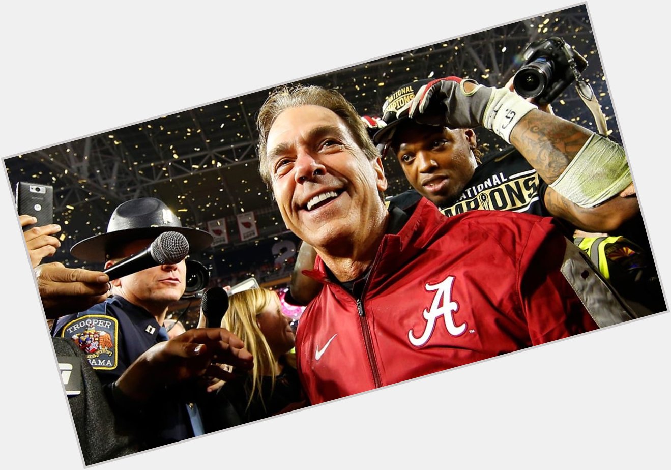 Happy 66th Birthday to Nick Saban, the greatest college football coach of all time. 