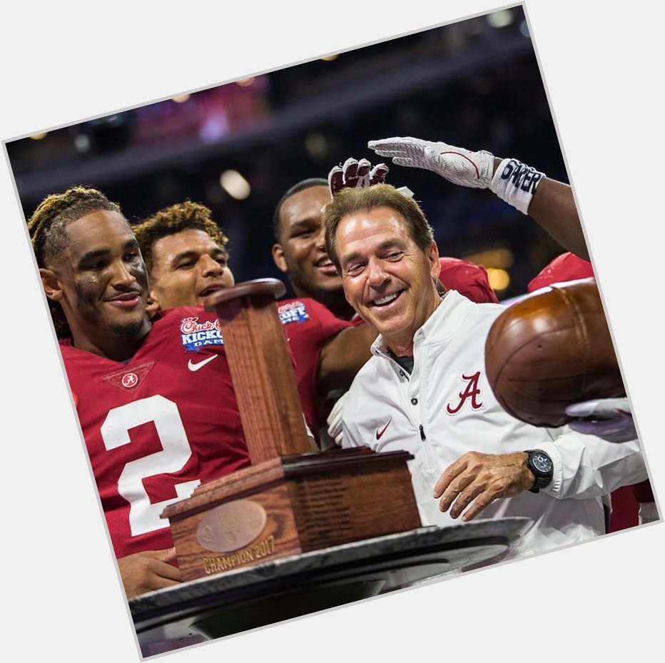 Happy birthday to head coach Nick Saban! We hope your birthday is all treats and no tricks today! 