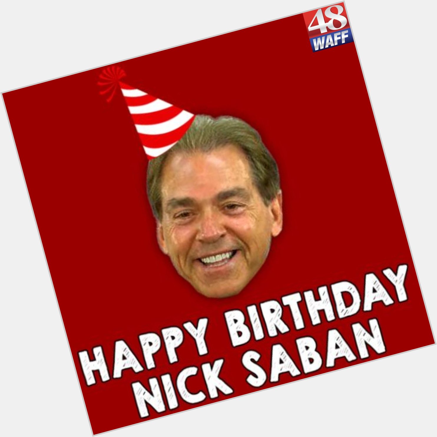 Nick Saban turns 70 today! Happy birthday, coach!
>>>>  