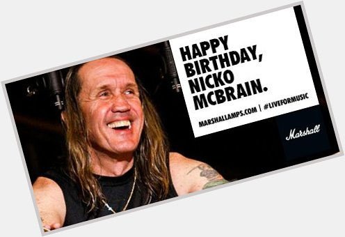 Happy Birthday to the legend behind the cymbals, Nicko McBrain of  