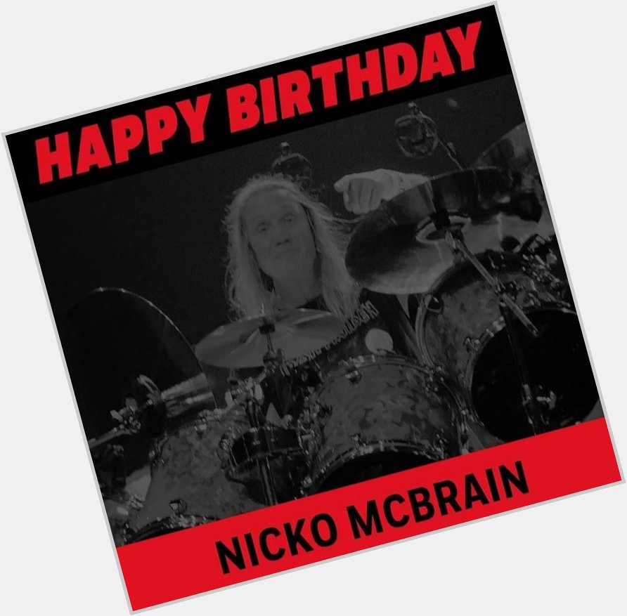 Happy 70th Birthday to drummer Nicko McBrain   